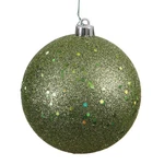 Vickerman 6 Olive Sequin Ball Ornament 4 Per Bag. Fixed Price $33.96.
