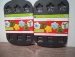 New Wilton Christmas Cookie Pans With 12 Cavities Stars Trees Gifts Snowflakes. Fixed Price $9.99.