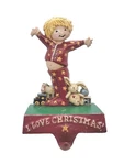 Mary Engelbreit Cast Iron Stocking Hanger Holder Love Christmas Child Midwest. Fixed Price $39.00.