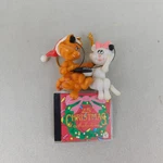 Trevco/non Enesco 3.5" Cats Sharing Earbuds Christmas Cd Ornament #C67. Fixed Price $12.76.