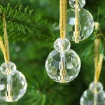 12 Pcs Clear Crystal Glass Christmas Balls Ornaments, 0.87" Mini Prism. Fixed Price $18.92.