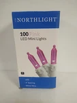 New Northlight 50 Led Mini Christmas Lights - Pink 33' White Wire 100CT. Fixed Price $13.00.