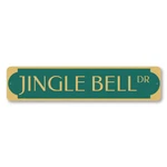 Jingle Bell Drive Christmas Home Decor, Personalized Metal Sign. Fixed Price $58.05.