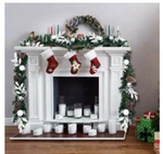 Costway 9FT Pre-lit Artificial Christmas Garland Mixed Decorations Led Lights. Fixed Price $35.95.