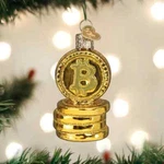 Old World Christmas Bitcoin Glass Ornament 36300. Fixed Price $20.88.