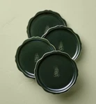 New Hearth & Hand Magnolia Appetizer Plates Set 4 Christmas Tree Green Pine. Fixed Price $45.00.