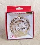 Cozumel Mexico 24K Gold Flashed Brass Christmas Holiday Ornament -see Details. Fixed Price $8.96.