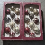 Kirklands Costco 19 Hand Decorated Glass Ornaments Boules Adornos Large 4". Fixed Price $42.89.