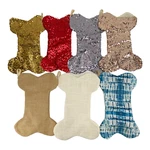 Big Christmas Dog Stocking Sequins, Burlap. Birthday Made Usa. Choose Color.. Fixed Price $28.00.
