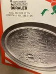 Les Verreries De Saint Gobain Duralex 13 Christmas Tree Platter #3530 France Vtg. Fixed Price $32.99.