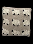 Nicole Miller Home Counting Sheep Accent Pillow 10" Square Sweater Knit Gray. Fixed Price $16.39.