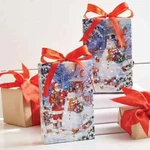 New Raz Imports 6" Snowman / Santa Lighted Ornament Christmas Set Of Two. Fixed Price $19.89.