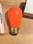 Mini Orange Light Bulb Ceramic 11W 120V Satco Base E26 Pk 4 Home & Industrial. Fixed Price $12.49.
