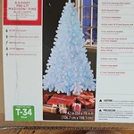 Madison Pine 6.5 Ft Pre-lit White Christmas Tree With 300 Blue Lights. Fixed Price $45.00.