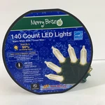 Christmas Holiday 140CT Warm White Led String Light Green Wire Merry Brite Spool. Fixed Price $19.99.