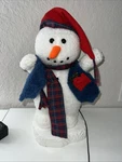 Santa's Best North Pole Snowman Animated Holiday Christmas 17 Tall Works Great. Fixed Price $35.00.