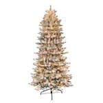 Puleo International 6.5 Foot Pre-lit Slim Flocked Fraser Fir Artificial Chris.... Fixed Price $59.00.
