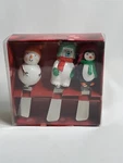 Snowman Spreaders Set Of 3 Knife Dip Cheese Chill Out St. Nicholas Square. Fixed Price $10.95.
