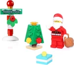 Lego Holiday Minifigure Santa Claus North Pole Stand Christmas Tree. Fixed Price $28.42.