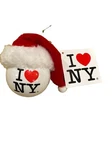 Love Ny New York Ball With Santa Hat Christmas Tree Ornament Kurt Adler Nwt. Fixed Price $14.99.