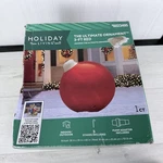 Holiday Living Ultimate Pvc Red Ornament 3-FT Christmas Inflatable 6023495. Fixed Price $72.86.