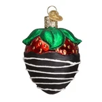 Old World Christmas Ornaments: Chocolate 2.750, Dipped Strawberry. Fixed Price $28.99.