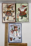 Set Of 12 Winter Theme Snowman Blank Thank You Cards With Envelopes By Current. Fixed Price $9.00.