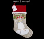 Nwt Pottery Barn Kids Blonde Ice Skater Woodland Stocking Monogram Name. Fixed Price $69.95.