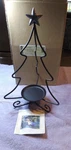 Longaberger 14" Tabletop Wrought Iron Christmas Tree Candle Holder 71562. Fixed Price $15.99.