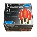 Red C9 Incandescent Replacement Bulbs (25 Ct) Smart-tech Christmas Lights. Fixed Price $14.99.