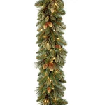 National Tree Company 9 Ft Pre-lit Carolina Pine Artificial Christmas Garland.... Fixed Price $80.65.