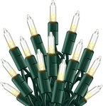 Tw Shine Warm White Christmas Lights Outdoor, 20FT 100 Count. Fixed Price $19.67.