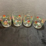 The Joy Of Christmas Set 4 Hi-ball Glasses 11OZ Carlton Made In Usa 1987. Fixed Price $25.50.