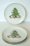 6 Tienshan Holiday Hostess Christmas Side Plates 7.5" Set Of Dishes. Fixed Price $31.87.