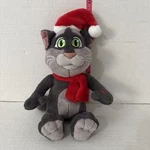 Rare Talking Friends Tom Christmas Cat Plush Santa Hat & Scarf Htf. Fixed Price $35.00.