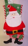 Holiday Time Santa With Legs Christmas Stocking 18 Inches ** Cute*. Fixed Price $8.99.