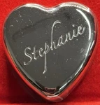 Stephanie Ganz Heart Trinket Box Velvet Lined 1.5 Nib Early 2000. Fixed Price $10.80.
