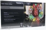 Christmas Gemmy 2.4 Ft Lightshow Multi Color Frosted Vines Wreath Decoration. Fixed Price $114.99.