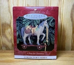 Hallmark Keepsake Ornament Pony For Christmas, 2ND Collector's Series 1999. Fixed Price $6.00.