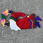 Seasonal Christmas Santa Door Banner Wall Hanging Decoration About 25" Long. Fixed Price $11.69.