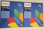 Lot Of 2! Philips 25 Faceted C9 String Lights Led Multicolor Christmas I/o New. Fixed Price $39.99.