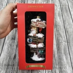 Trimsetter Dillards Ugly Sweater Party Santa Christmas Ornament Glass Glitter. Fixed Price $37.49.