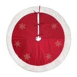 Old World Christmas Red Tree Skirt, Snowflakes With Faux Fur Trim, 48IN. Fixed Price $47.37.
