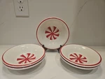 Peppermint Twist Cereal Bowl 5- 11OZ Stacking Homer Laughlin Fiestaware. Fixed Price $120.00.