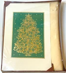 Plus Mark Gold Foil Christmas Tree Holiday Cards 16 W/ Envelopes New In Box. Fixed Price $12.99.