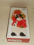 2008 Hand Painted Fitz & Floyd Ceramic Santa Holiday Cheer Spoon Rest Nib. Fixed Price $12.95.
