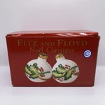 New 2004 Fitz And Floyd Noel Classique Salt & Pepper Shaker Christmas Ornaments. Fixed Price $23.99.