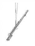 Broadway Gifts Silver Flute Musical Instrument Christmas Tree Ornament. Fixed Price $27.89.