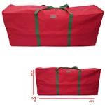 K-cliffs Large Christmas Tree Duffel Bag, Red W/green Handles 600D 65"X15"X30"H. Fixed Price $28.99.