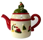 Debbie Mumm Holiday Teapot Snow Family 2007 Christmas 7.75 In. Fixed Price $24.99.